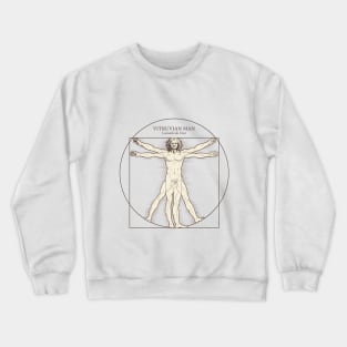 Vitruvian Man by Leonardo da Vinci Crewneck Sweatshirt